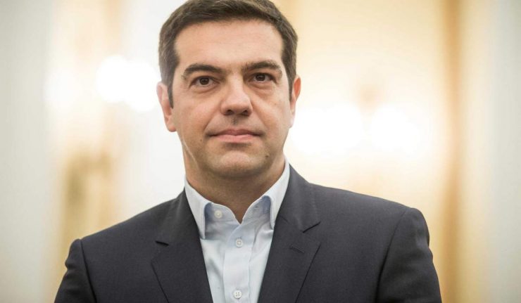 26 Jan 2015, Athens, Attica, Greece --- Alexis Tsipras, leader of the party Syriza, looks on after getting the mandate to form a government one day after the Greece general elections in Athens, 26 January 2015. Greece's leftist, anti-austerity Syriza party and itsleader Alexis Tsipras are the strongest party after the elections. Photo: Michael Kappeler/dpa --- Image by © Michael Kappeler/dpa/Corbis