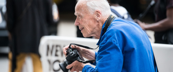 NEW YORK, NY - JULY 15:  Photographer Bill Cunningham is seen outside Skylight Clarkson Sq during New York Fashion Week: Men's S/S 2016 on July 15, 2015 in New York City.  (Photo by Noam Galai/Getty Images)