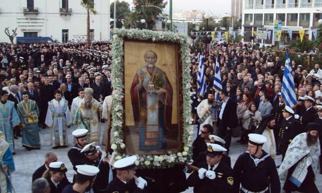 Περιφορά της εικόνας του Αγίου Νικολάου