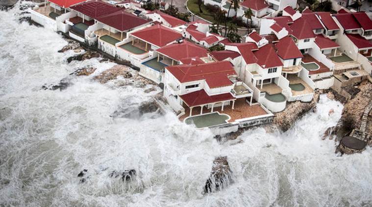 View of the aftermath of Hurricane Irma on Sint Maarten Dutch part of Saint Martin island in the Caribbean September 6, 2017. Picture taken September 6, 2017. Netherlands Ministry of Defence/Handout via REUTERS ATTENTION EDITORS - THIS IMAGE HAS BEEN SUPPLIED BY A THIRD PARTY. MANDATORY CREDIT. NO RESALES. NO ARCHIVES     TPX IMAGES OF THE DAY