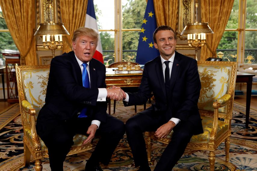 donald trump-emmanuel macron 1