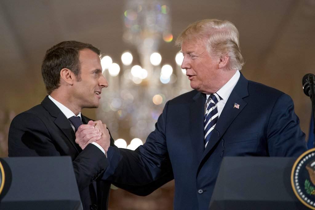 donald trump-emmanuel macron 2