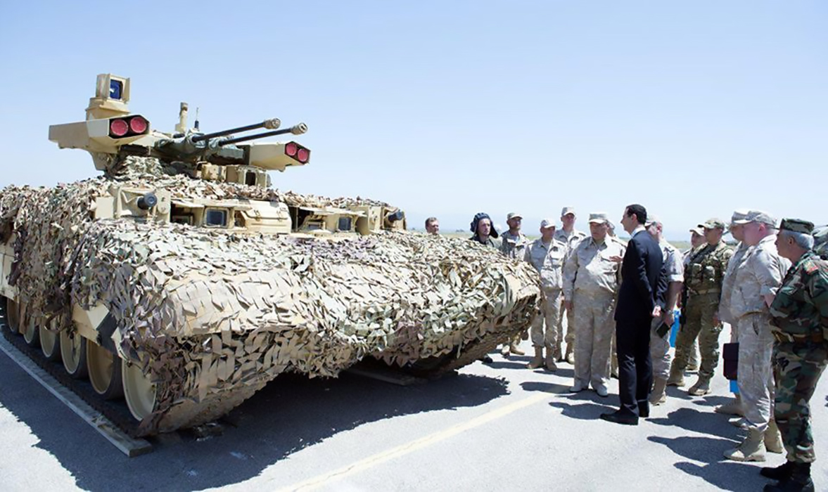 Syria's President Bashar al-Assad visits a Russian air base at Hmeymim, in western Syria in this handout picture posted on SANA on June 27, 2017, Syria. SANA/Handout via REUTERS ATTENTION EDITORS - THIS PICTURE WAS PROVIDED BY A THIRD PARTY. REUTERS IS UNABLE TO INDEPENDENTLY VERIFY THE AUTHENTICITY, CONTENT, LOCATION OR DATE OF THIS IMAGE.