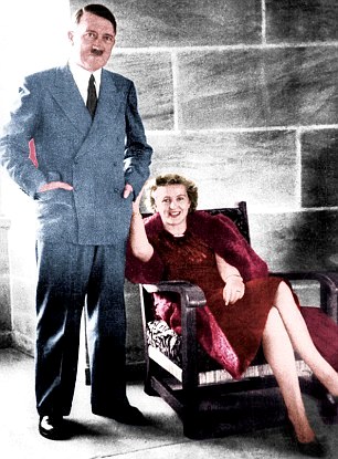 Eva Braun Girlfriend of Adolf Hitler pictured with Adolf  (1931-1945) Married him on 29/4/45   -  died 30/4/45