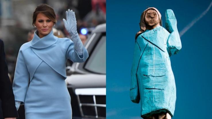 melania-statue