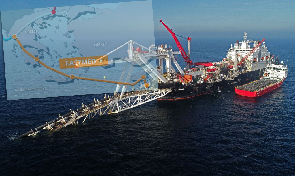 (FILES) This file photo taken on November 15, 2018 shows the ship "Audacia" of the Allseas offshore service company, from where parts of the Nord Stream 2 pipeline are laid in the Baltic Sea off the coast the island of Ruegen, northeastern Germany. - Russia expects to complete construction of the major Nord Stream 2 pipeline under the Baltic Sea despite approval by the US Senate of sanctions against companies working on the project, the Kremlin said December 18, 2019. The gas pipeline between Russia and Germany, a key part of Moscow's export strategy for state energy giant Gazprom, aims to deliver Russian gas to Europe via the Baltic. (Photo by Bernd Wόstneck / dpa / AFP) / Germany OUT