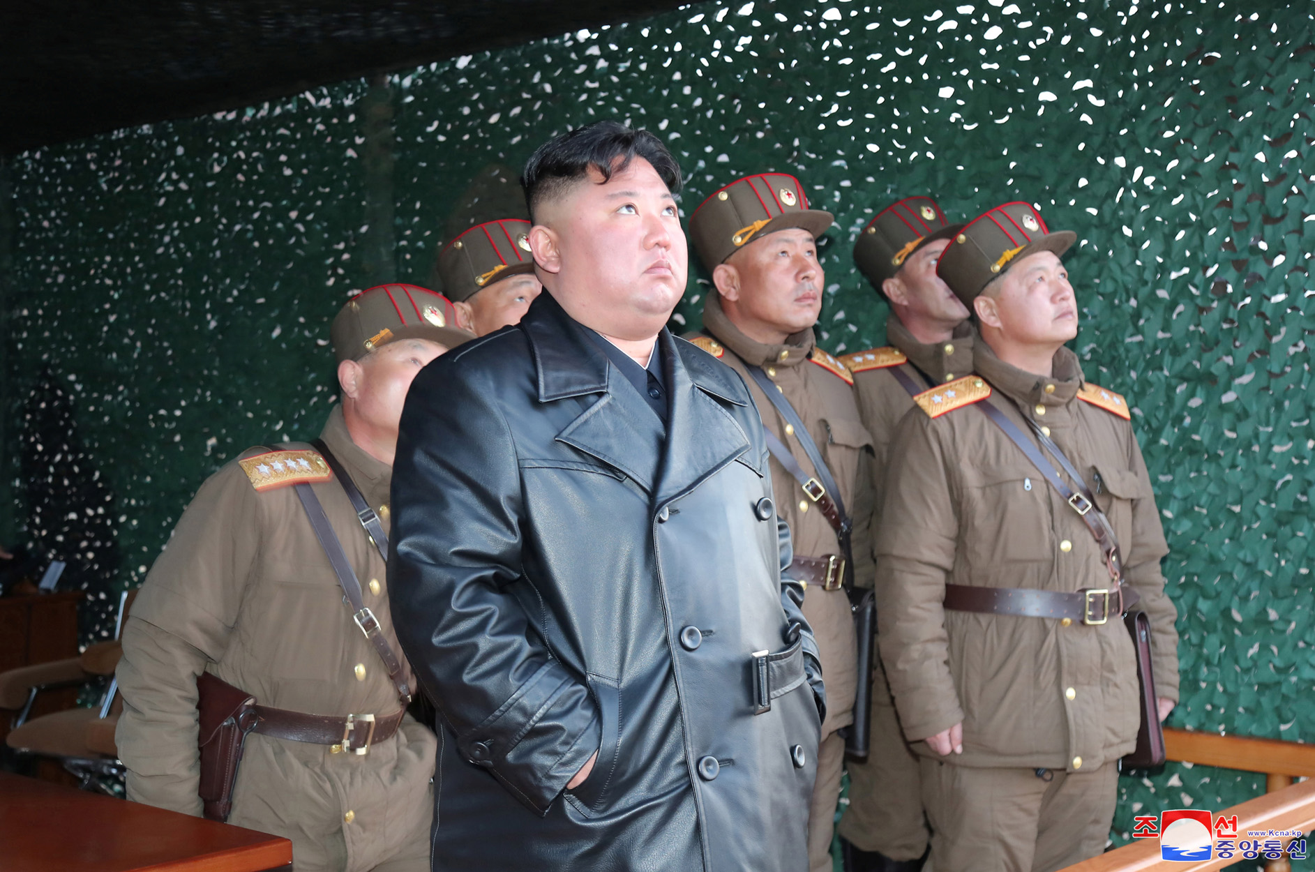 North Korean leader Kim Jong Un observes the firing of suspected missiles in this image released by North Korea's Korean Central News Agency (KCNA) on March 22, 2020. KCNA/via REUTERS    ATTENTION EDITORS - THIS IMAGE WAS PROVIDED BY A THIRD PARTY. REUTERS IS UNABLE TO INDEPENDENTLY VERIFY THIS IMAGE. NO THIRD PARTY SALES. SOUTH KOREA OUT.