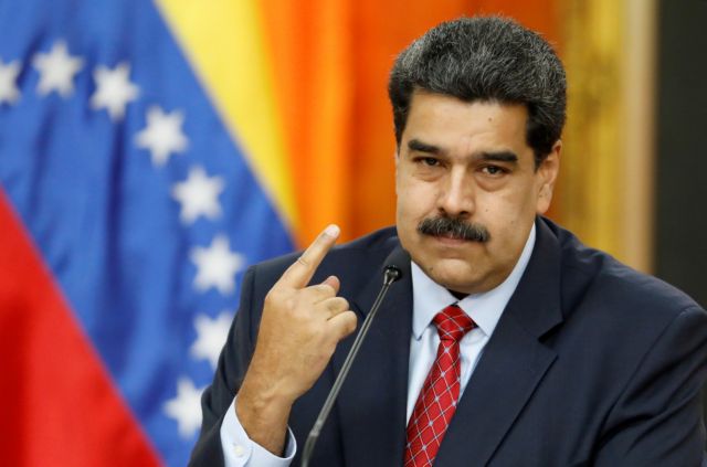 Venezuela's President Nicolas Maduro gestures as he speaks during a news conference at Miraflores Palace in Caracas, Venezuela January 25, 2019. REUTERS/Manaure Quintero  NO RESALES. NO ARCHIVES.