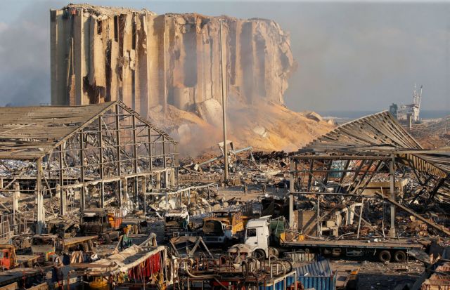 A general view shows the damage at the site of Tuesday's blast in Beirut's port area, Lebanon August 5, 2020. REUTERS/Mohamed Azakir