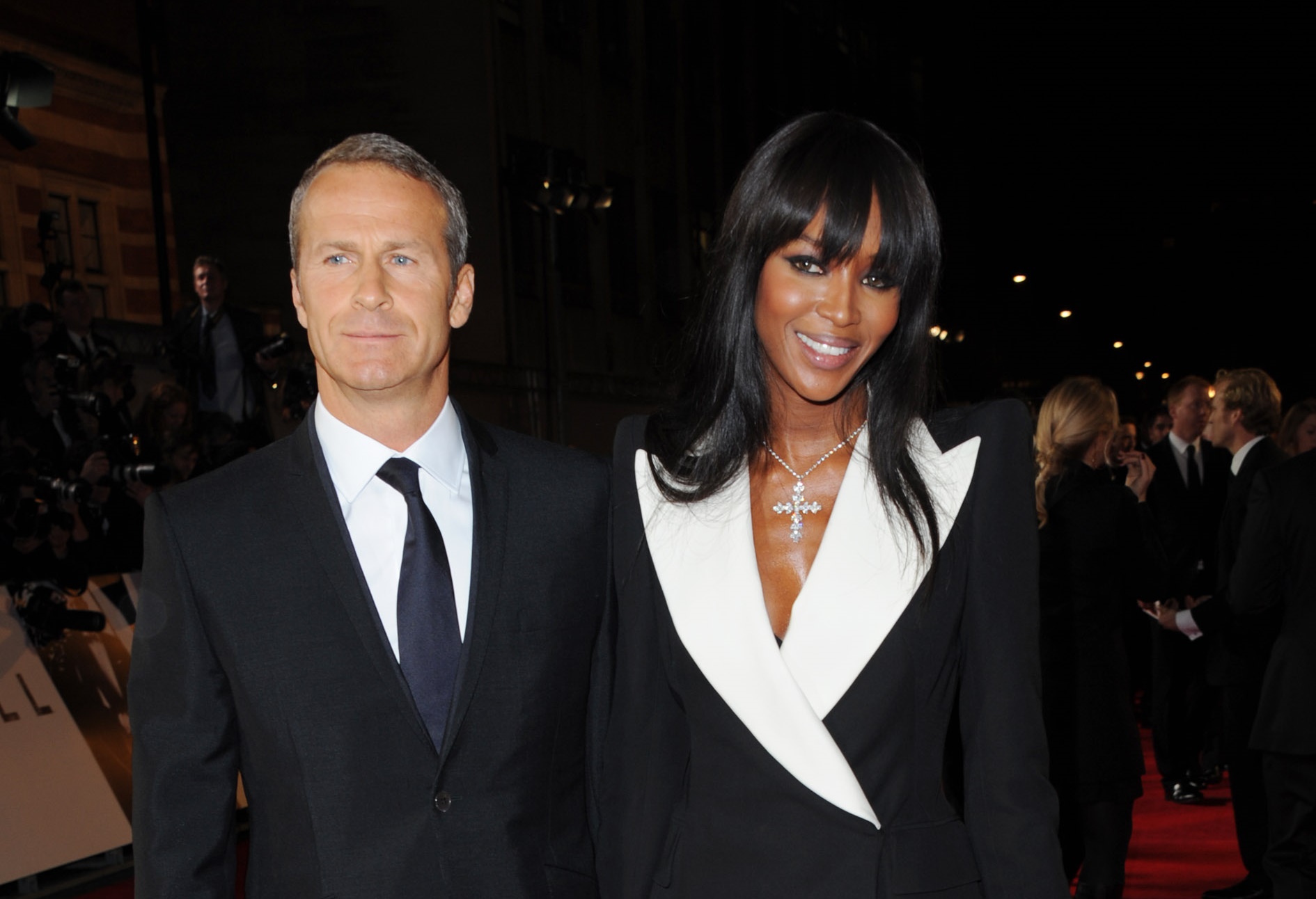 Russian real estate entrepreneur Vladislav Doronin, left, and model Naomi Campbell arrive at the world premiere of "Skyfall" at the Royal Albert Hall on Tuesday, Oct. 23, 2012 in London.  (Photo by Stewart Wilson/Invision/AP)