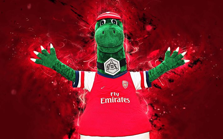 thumb2-gunnersaurus-4k-mascot-arsenal-abstract-art