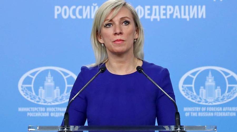 MOSCOW, RUSSIA – DECEMBER 12, 2019: Russia's Foreign Ministry Spokesperson Maria Zakharova gives a briefing on the current Russian foreign policy and international relations. Anton Novoderezhkin/TASS

Πξρρθ. Μξρκβΰ. Ξτθφθΰλόνϋι οπεδρςΰβθςελό ΜΘΔ Πξρρθθ Μΰπθ Ηΰυΰπξβΰ βξ βπεμ απθτθνγΰ οξ ςεκσωθμ βξοπξρΰμ βνεψνει οξλθςθκθ. ΐνςξν Νξβξδεπεζκθν/ΐΡΡ