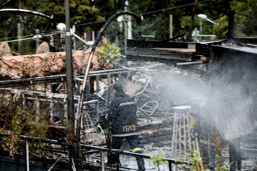 ΠΥΡΚΑΓΙΑ ΣΕ ΧΩΡΟ ΕΣΤΙΑΣΗΣ ΣΤΗ ΠΕΡΙΟΧΗ ΤΟΥ ΜΕΤΣ. Παρασκευή 29 Απριλίου 2022 (ΤΑΤΙΑΝΑ ΜΠΟΛΑΡΗ / EUROKINISSI)