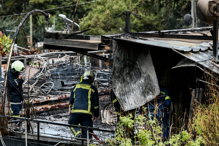 ΠΥΡΚΑΓΙΑ ΣΕ ΧΩΡΟ ΕΣΤΙΑΣΗΣ ΣΤΗ ΠΕΡΙΟΧΗ ΤΟΥ ΜΕΤΣ. Παρασκευή 29 Απριλίου 2022 (ΤΑΤΙΑΝΑ ΜΠΟΛΑΡΗ / EUROKINISSI)