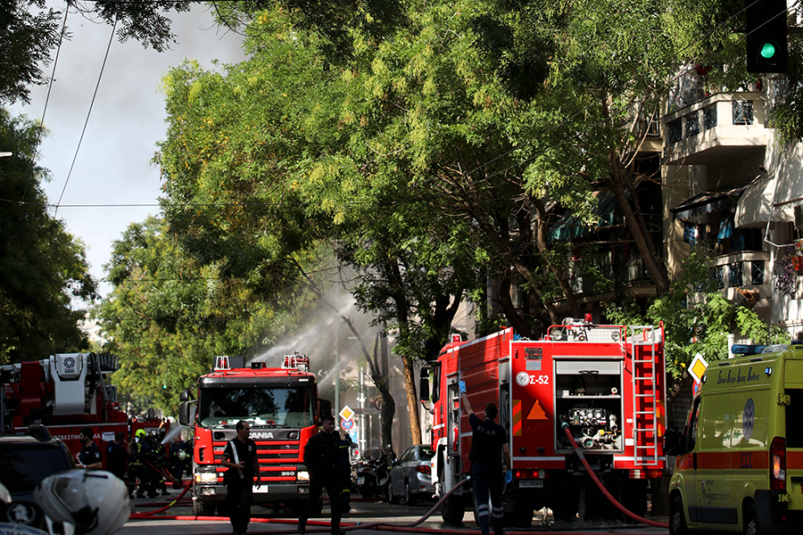 ΕΚΡΗΞΗ ΚΑΙ ΦΩΤΙΑ ΣΕ ΚΑΤΑΣΤΗΜΑ ΣΤΗΝ ΟΔΟ ΑΧΑΡΝΩΝ (ΠΑΝΑΓΟΠΟΥΛΟΣ ΓΙΑΝΝΗΣ/EUROKINISSI)