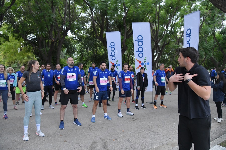  Η προθέρμανση της OPAP Running Team