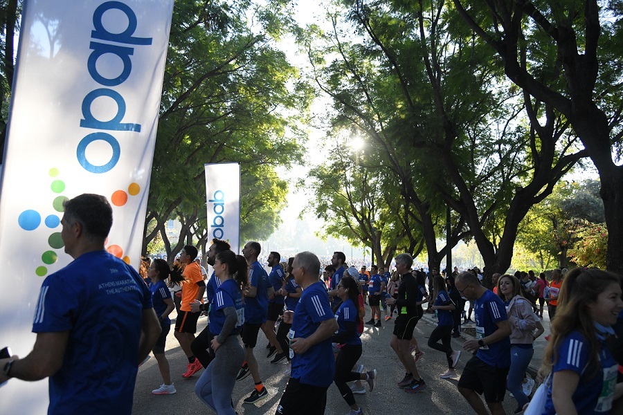  Η προθέρμανση της OPAP Running Team