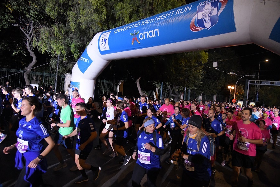 Η διαδρομή Universities 10km Night Run OPAP