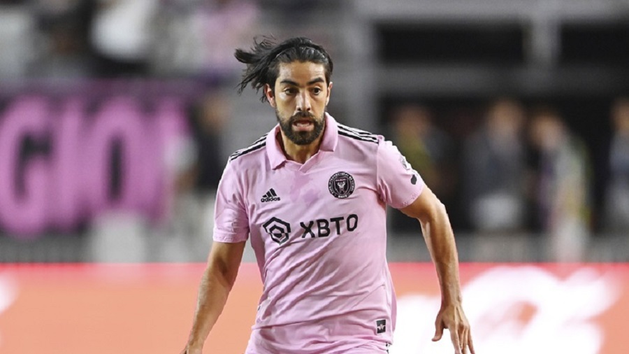 Inter Miami's Rodolfo Pizarro during an MLS soccer match, Saturday, March 4, 2023, in Fort Lauderdale, Fla. (AP Photo/Doug Murray)