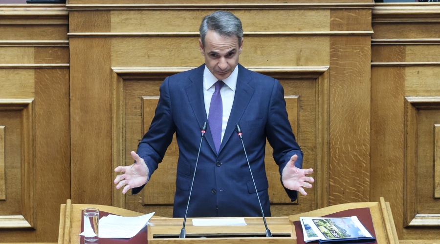 Βουλή.  Συζήτηση προ ημερησίας διάταξης σε επίπεδο αρχηγών κομμάτων για τις καταστροφικές πυρκαγιές που έπληξαν την χώρα, προκαλώντας τεράστια οικολογική ζημιά σε Έβρο και Πάρνηθα. Πέμπτη 31 Αυγούστου 2023  (ΓΙΩΡΓΟΣ ΚΟΝΤΑΡΙΝΗΣ / EUROKINISSI)