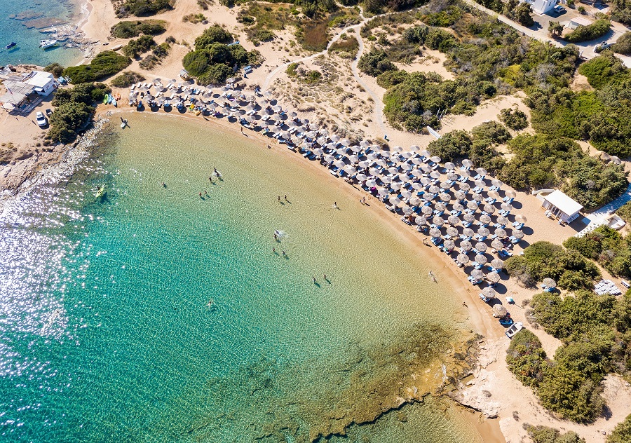 Aerial,View,To,The,Small,Santa,Maria,Beach,On,The