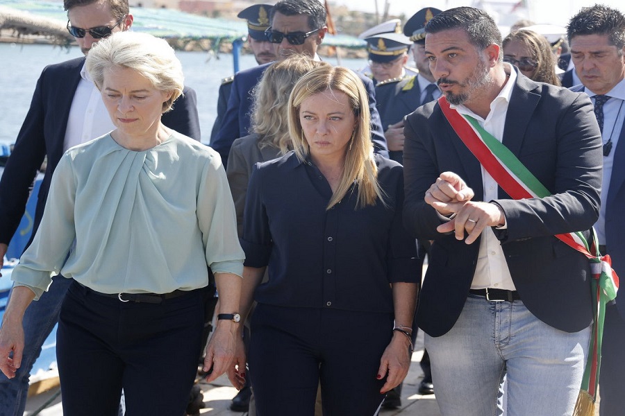 von-der-leyen-meloni-lampedusa-italia