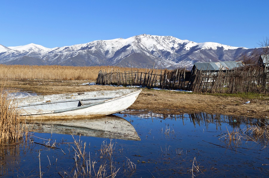 Prespes lake at north Greece