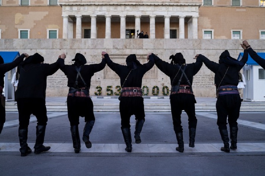 Εκδήλωση στο Σύνταγμα για την Ημέρα Μνήμης της Γενοκτονίας των Ελλήνων του Πόντου.  Πέμπτη 19 Μαΐου 2022  (ΑΡΓΥΡΩ ΑΝΑΣΤΑΣΙΟΥ / EUROKINISSI)