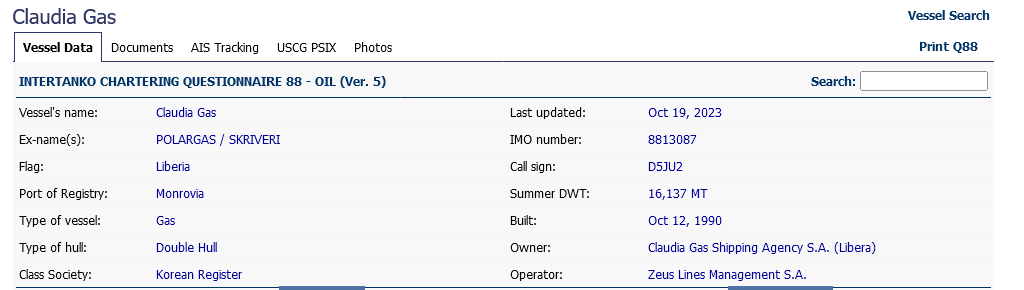 Screenshot 2023-12-01 at 14-45-52 Claudia Gas - IMO 8813087 - Vessel Data