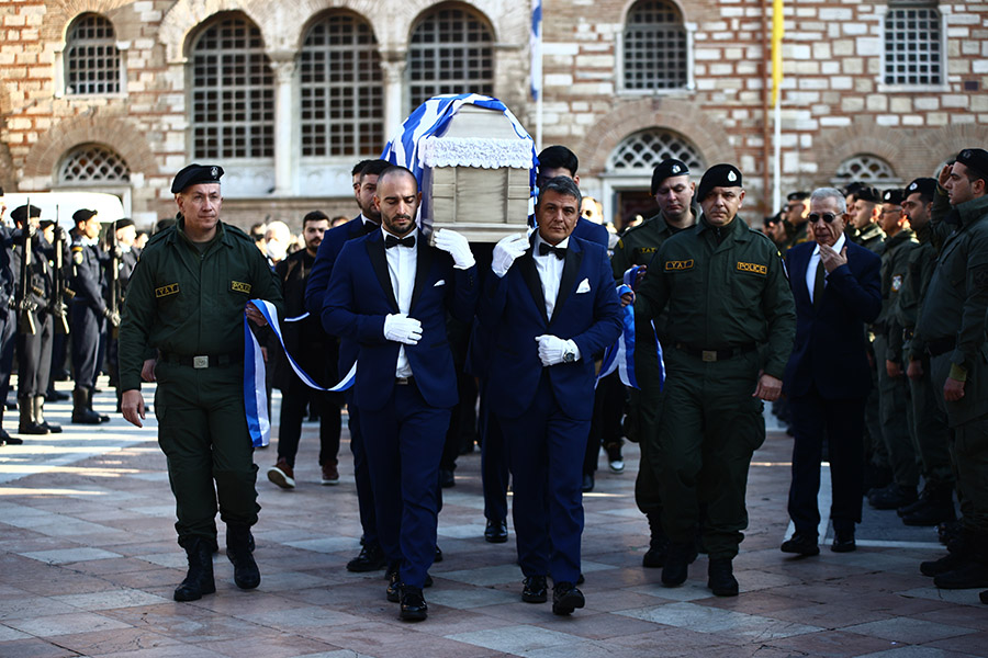 [366135] ΚΗΔΕΙΑ ΤΟΥ 31ΧΡΟΝΟΥ ΑΣΤΥΝΟΜΙΚΟΥ ΓΙΩΡΓΟΥ ΛΥΓΓΕΡΙΔΗ ΣΤΗΝ ΘΕΣΣΑΛΟΝΙΚΗ (ΡΑΦΑΗΛ ΓΕΩΡΓΙΑΔΗΣ/EUROKINISSI)