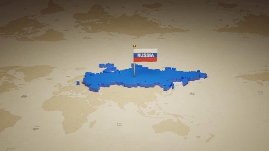 russia-map-flag-isolated-3d-rendering-