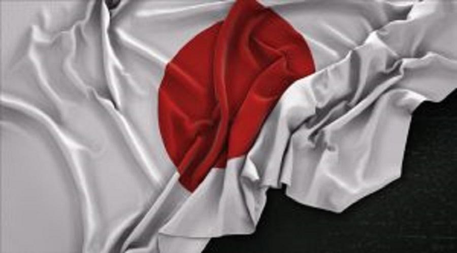 japan-flag-wrinkled-dark-background