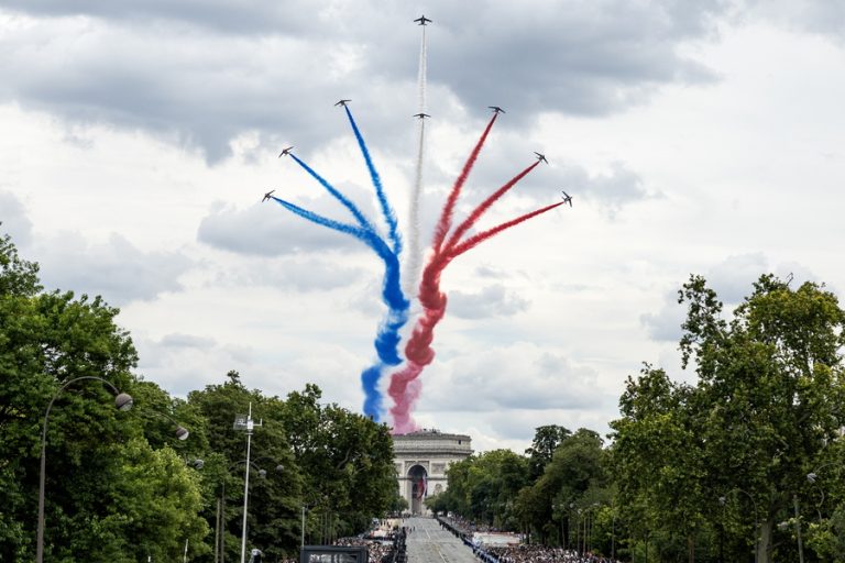 France-parade-with-Macron