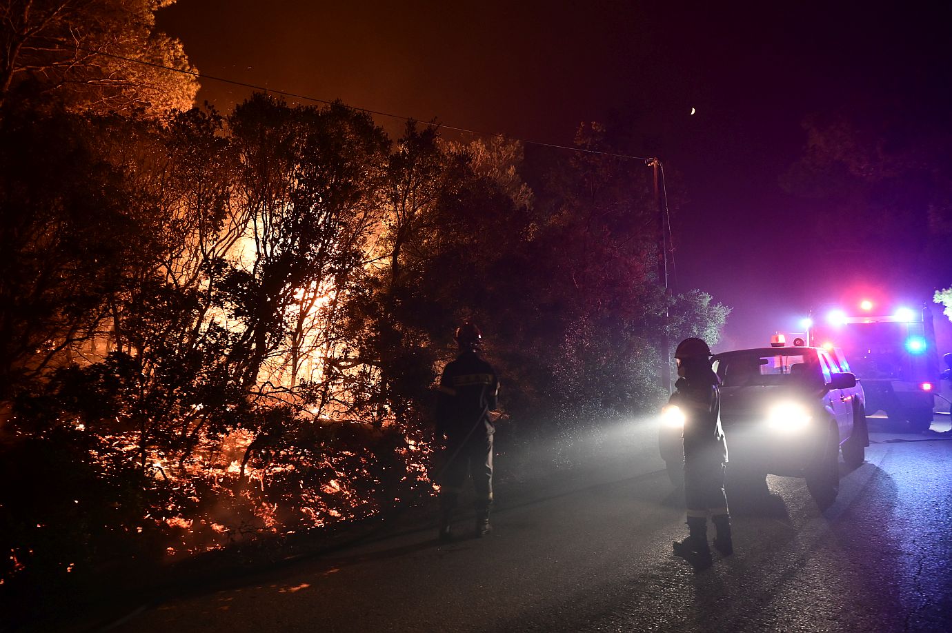 Πυρκαγιά στον Βαρνάβα Αττικής, Κυριακή 11 Αυγούστου 2024 (ΜΙΧΑΛΗΣ ΚΑΡΑΓΙΑΝΝΗΣ / EUROKINISSI)