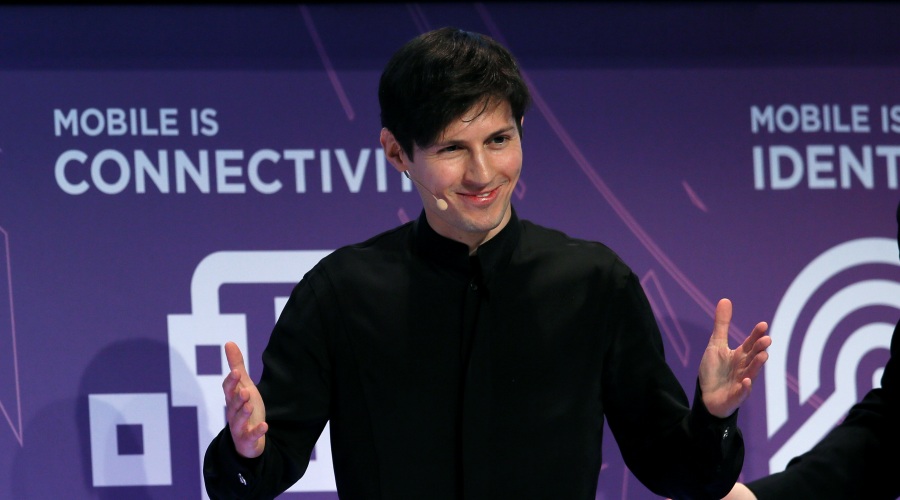 Founder and CEO of Telegram Pavel Durov delivers a keynote speech during the Mobile World Congress in Barcelona, Spain February 23, 2016. REUTERS/Albert Gea/ File Photo