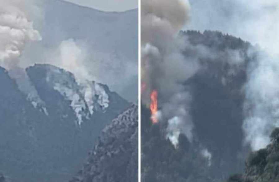 Η φωτιά ξέφυγε και μεγαλώνει από τις 14:00 και μετά