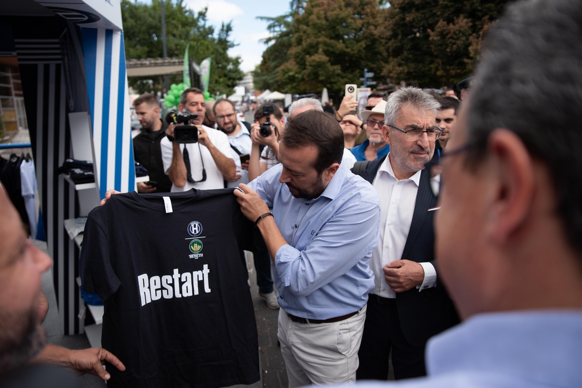 SYRIZA Parliamentary Group president, Nikos Pappas, visitσ the 88th TIF, Thessaloniki, September 14, 2024. / Επίσκεψη του προέδρου της Κ.Ο. του ΣΥΡΙΖΑ, Νίκου Παππά στην 88η ΔΕΘ, Θεσσαλονίκη, 14 Σεπτεμβρίου 2024.