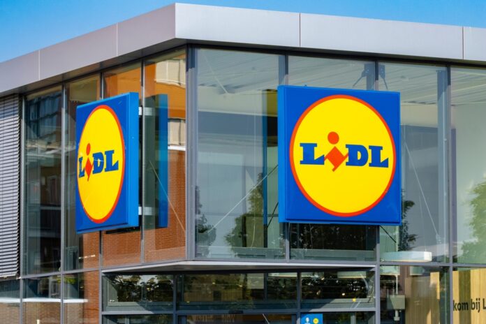 Wolvega,,Netherlands,,06-27-2024,,Main,Facade,Of,Lidl,Supermarket,With,Blue,